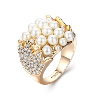 Позолоченное кольцо Italina 310942 фото | Brulik