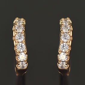 Позолоченные серьги  XP 2378 фото | Brulik