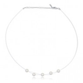 Колье невидимка с бусинами Italina 22507