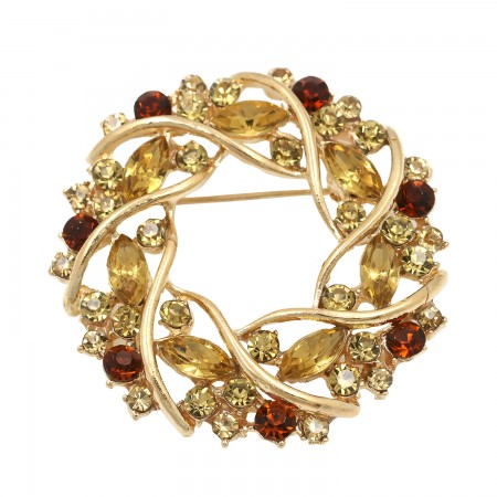 Брошь 8195-коричневый фото | Brulik