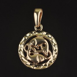  Позолоченный кулон  Fallon 86100134-рыбы