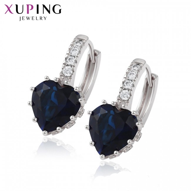 Серьги Xuping 80286-синий фианит
