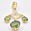 Неординарный кулон XP 31830-зеленый фото | Brulik