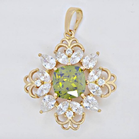 Невероятный кулон 31252-зеленый фото | Brulik