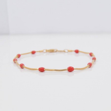 Эффектный позолоченный браслет- 7016 фото | Brulik