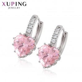 Серьги Xuping 80286-розовый фианит