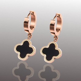 Сережки сталеві у стилі Ван Кліф 23425-s