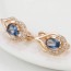 Удивительные серьги с английской застежкой Xuping 92029-синий фото | Brulik