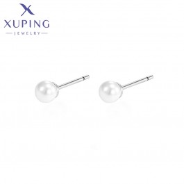 Сережки-гвоздики з перлинкою Xuping 810673471