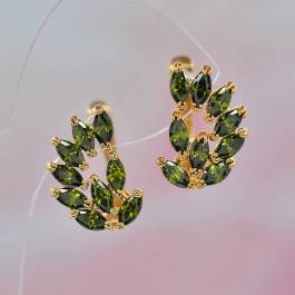 Волшебные серьги ХР 10-2115-зеленый
