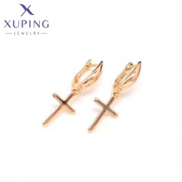 Позолочені сережки хрестики Xuping 23615