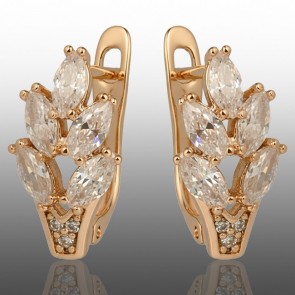 Позолочені сережки Xuping 24323 фото | Brulik