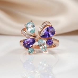 Позолочена каблучка Fallon 83200585 фото | Brulik