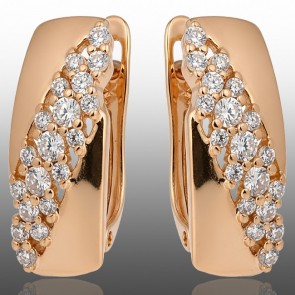 Позолочені сережки Xuping 24337 фото | Brulik