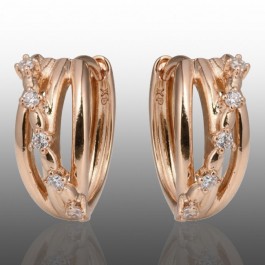 Позолочені сережки Xuping 24655