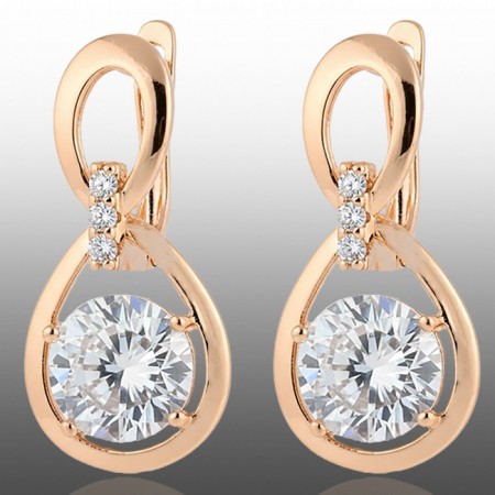 Позолочені сережки Xuping 24334 фото | Brulik