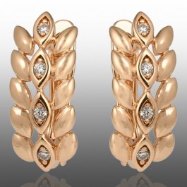 Позолочені сережки Xuping 24328