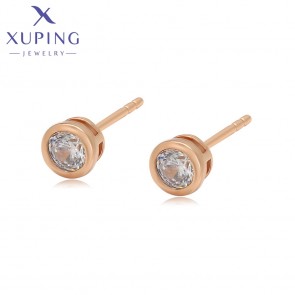 Позолочені сережки гвоздики Xuping X000448812 фото | Brulik