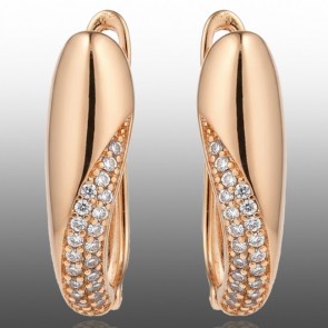 Позолочені сережки Xuping 24650 фото | Brulik