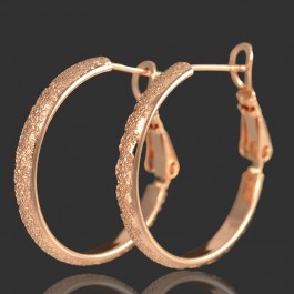 Позолоченные серьги-кольца  Xuping 9685