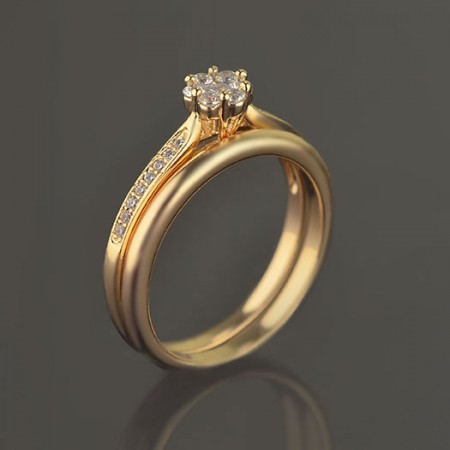 Позолоченное кольцо XP 1060 фото | Brulik