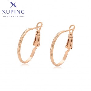 Позолочені сережки кільця Xuping X000853238 фото | Brulik