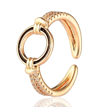 Позолоченное кольцо Xuping 10611 фото | Brulik