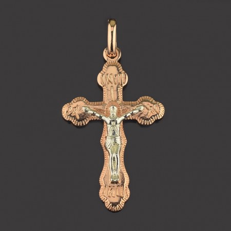 Позолоченный крест Fallon 96100108 фото | Brulik