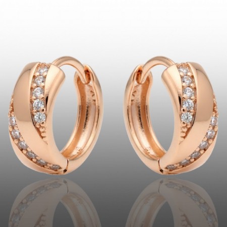 Позолочені сережки Xuping 24653 фото | Brulik