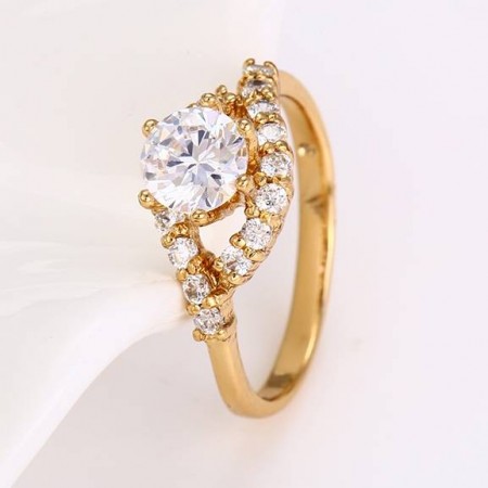 Кольцо "Delight" 12667- белый фото | Brulik