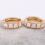 Изысканные серьги-колечки с фианитами Xuping 90206 фото | Brulik