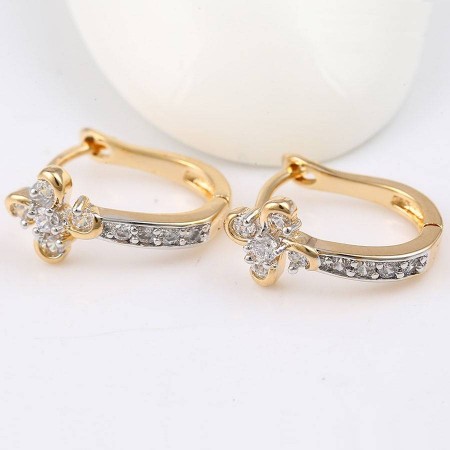 Оригинальные серьги с фианитами ХР 91661 фото | Brulik