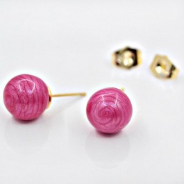 Изысканные серьги-гвоздики оптом 90567 S-розовый