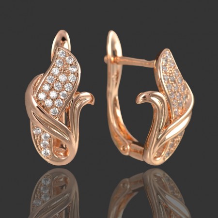 Позолоченные серьги Xuping 9381 фото | Brulik