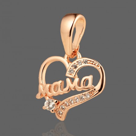 Позолочений  кулон "Мама" Fallon  86201262 фото | Brulik