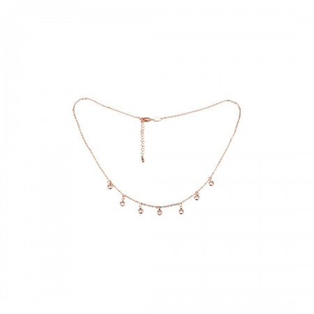 Позолочений ланцюжок з камінцями  Fallon 81200322 фото | Brulik