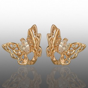 Позолочені сережки  Xuping 24757 фото | Brulik