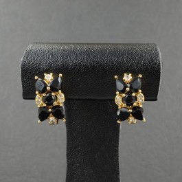 Позолоченные сережки XP 2224-черный