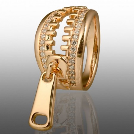 Позолочена каблучка  Xuping 10941 фото | Brulik