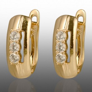 Позолочені сережки  Xuping 24752 фото | Brulik