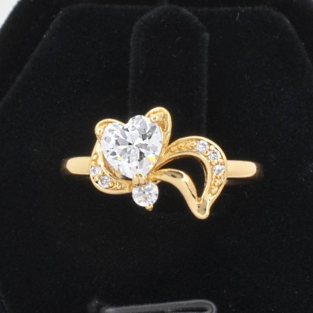 Миловидное кольцо с фианитами XP 10-1162-белый фото | Brulik