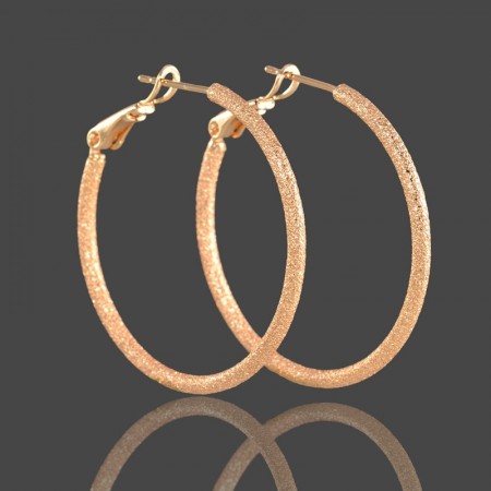 Позолоченные серьги -кольца Xuping  257-55 фото | Brulik