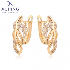 Позолочені сережки  Xuping S00100255 фото | Brulik