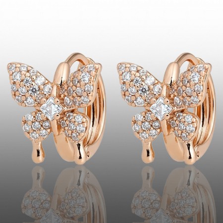 Позолочені сережки Xuping 24355 фото | Brulik