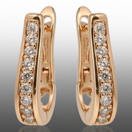 Позолочені сережки Xuping 24356