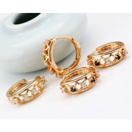 Исключительные серьги 27889-черно-белый