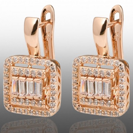 Позолочені сережки  Xuping 24779 фото | Brulik