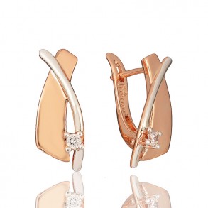 Позолочені сережки Fallon 92200859 фото | Brulik