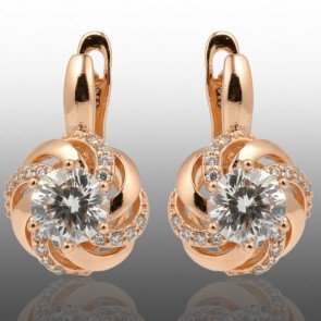 Позолочені сережки Xuping 24649 фото | Brulik