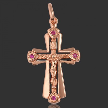 Позолоченный крест Fallon 86201157 фото | Brulik